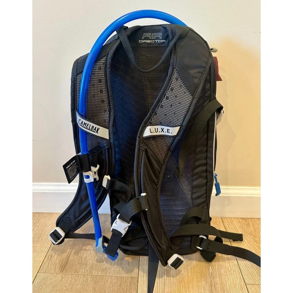 Camelbak L.U.X.E. 2.0 Black Hydration Pack With 3L Reservoir Camping Hiking $115